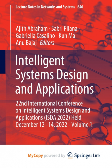 Intelligent Systems Design and Applications