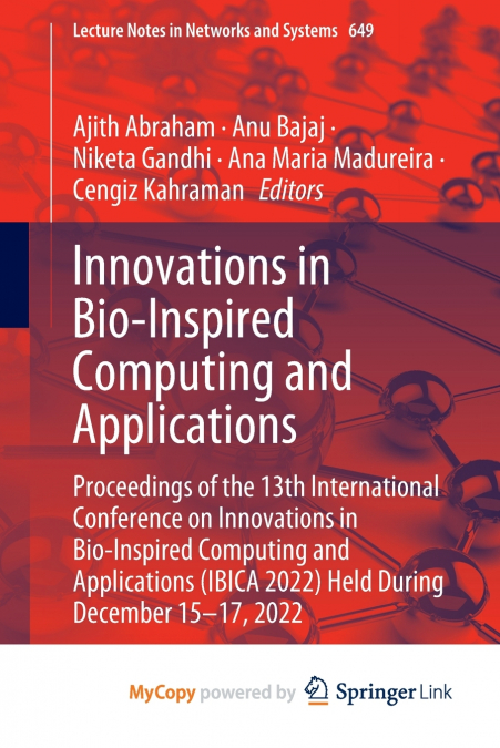 Innovations in Bio-Inspired Computing and Applications