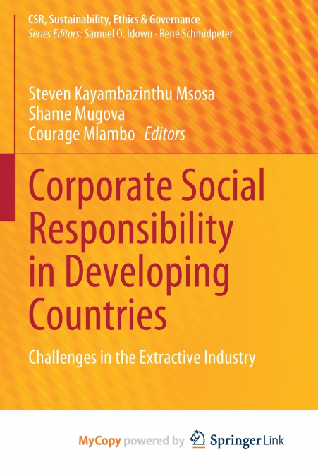Corporate Social Responsibility in Developing Countries