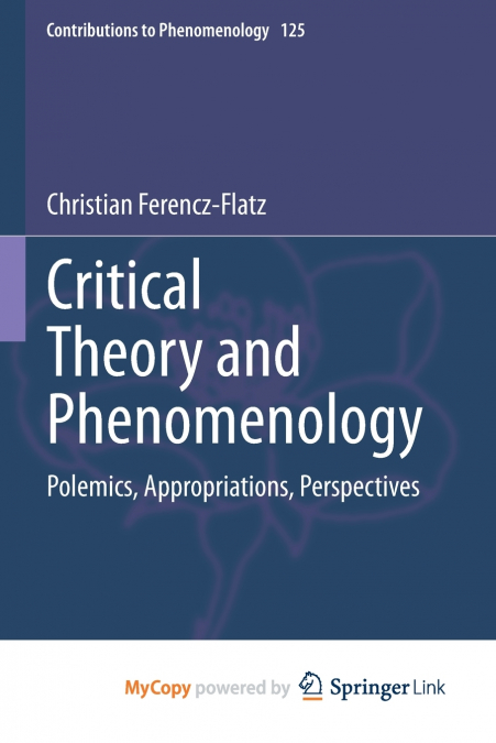 Critical Theory and Phenomenology