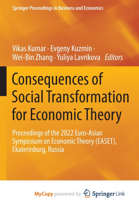 Consequences of Social Transformation for Economic Theory