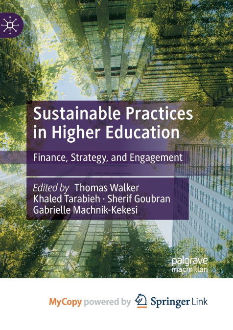 Sustainable Practices in Higher Education
