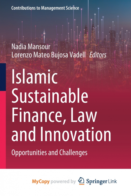 Islamic Sustainable Finance, Law and Innovation