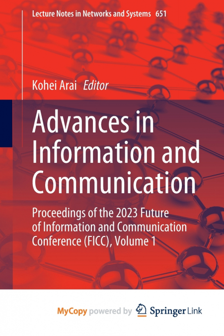 Advances in Information and Communication