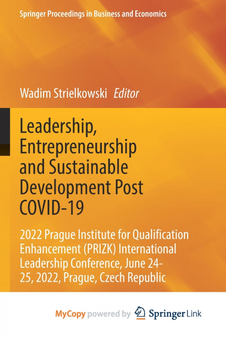 Leadership, Entrepreneurship and Sustainable Development Post COVID-19