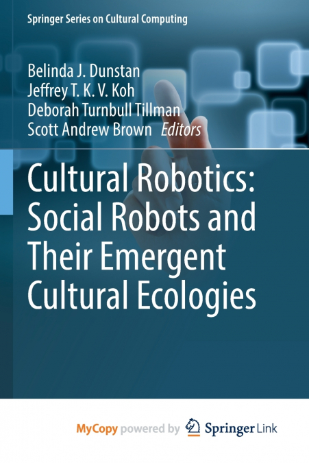 Cultural Robotics