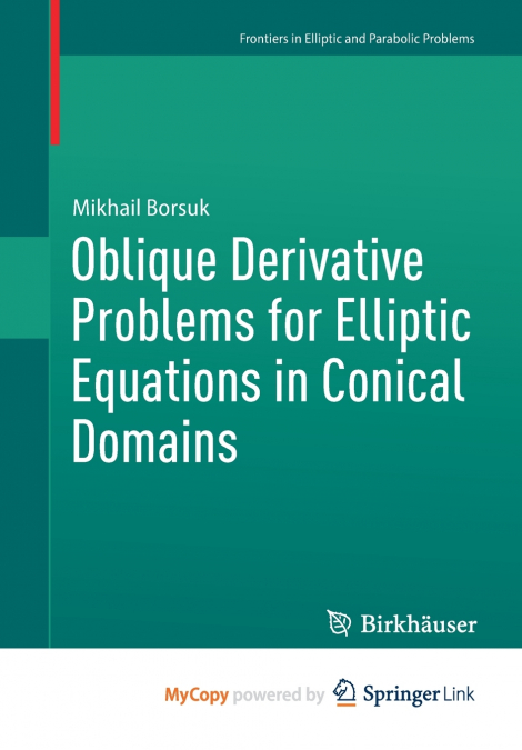 Oblique Derivative Problems for Elliptic Equations in Conical Domains