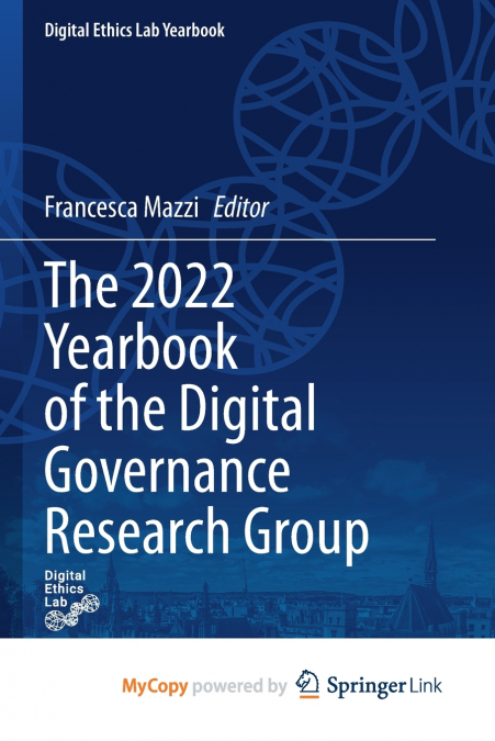 The 2022 Yearbook of the Digital Governance Research Group