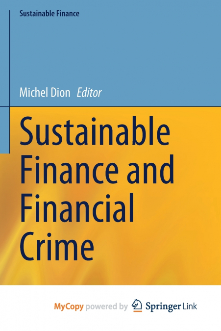 Sustainable Finance and Financial Crime