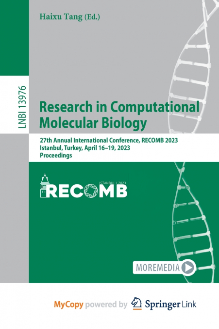 Research in Computational Molecular Biology
