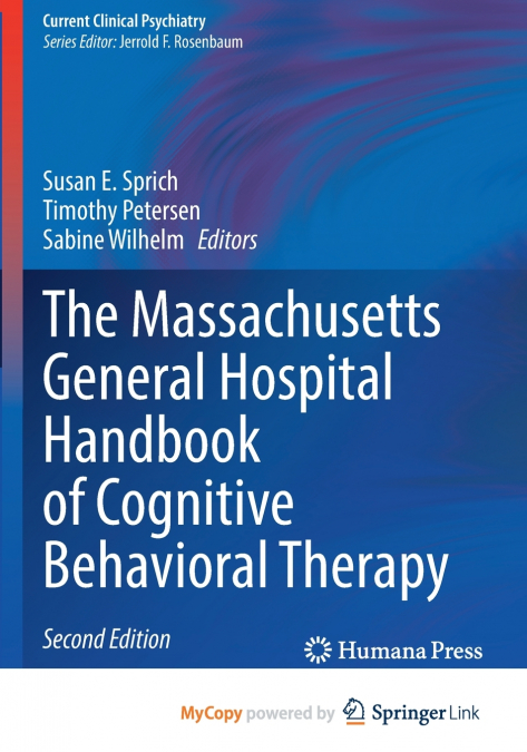 The Massachusetts General Hospital Handbook of Cognitive Behavioral Therapy