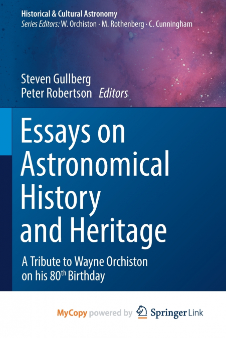 Essays on Astronomical History and Heritage