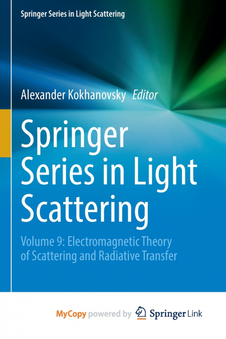 Springer Series in Light Scattering