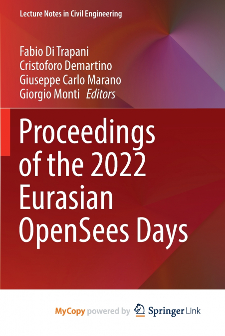 Proceedings of the 2022 Eurasian OpenSees Days