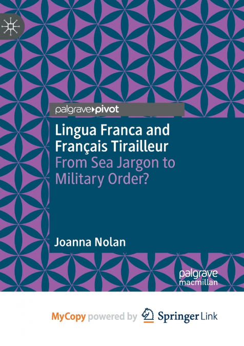 Lingua Franca and Français Tirailleur