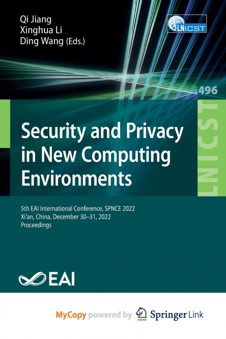 Security and Privacy in New Computing Environments