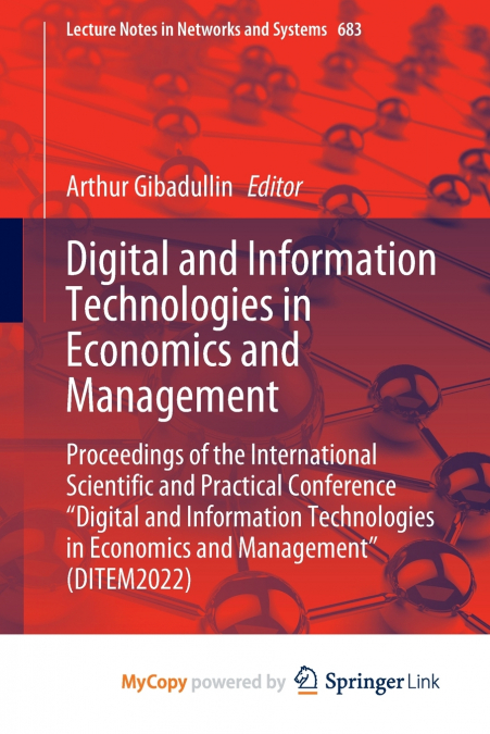 Digital and Information Technologies in Economics and Management