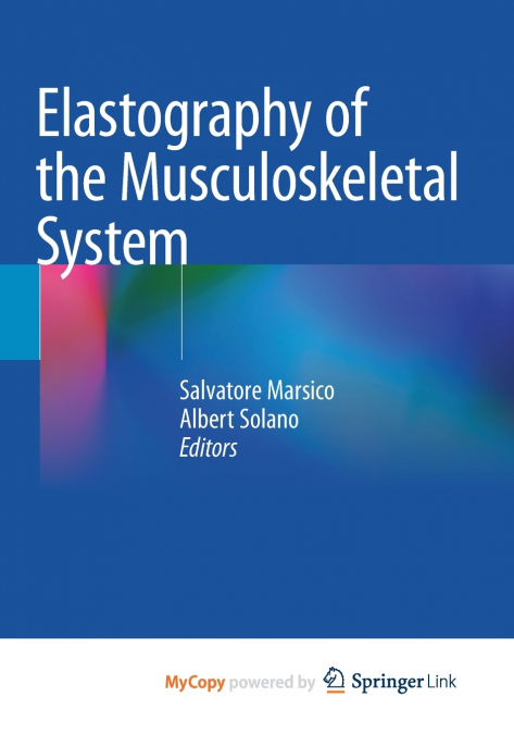 Elastography of the Musculoskeletal System