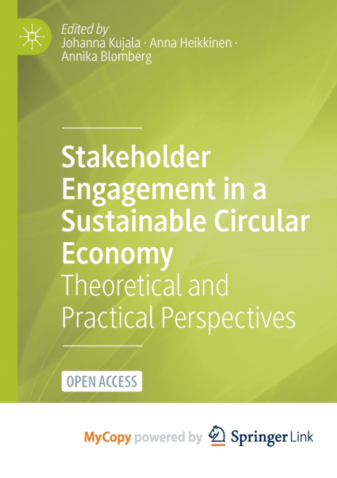Stakeholder Engagement in a Sustainable Circular Economy