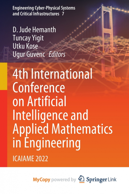 4th International Conference on Artificial Intelligence and Applied Mathematics in Engineering