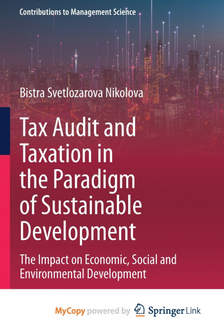 Tax Audit and Taxation in the Paradigm of Sustainable Development