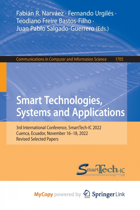 Smart Technologies, Systems and Applications