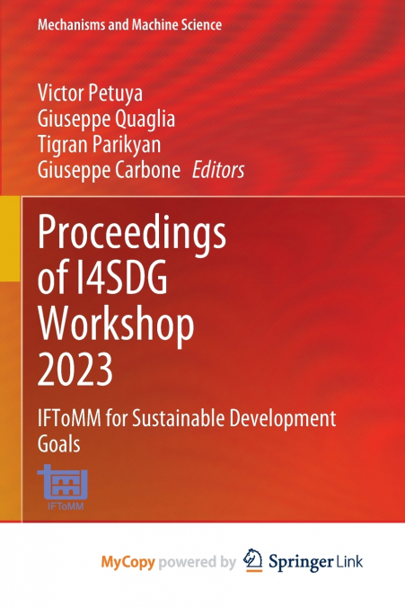 Proceedings of I4SDG Workshop 2023