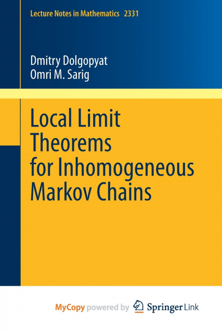 Local Limit Theorems for Inhomogeneous Markov Chains