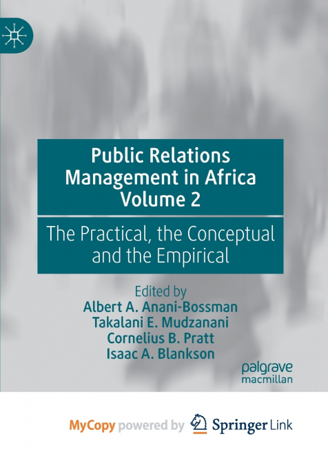 Public Relations Management in Africa Volume 2