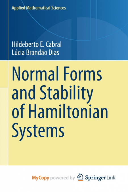 Normal Forms and Stability of Hamiltonian Systems