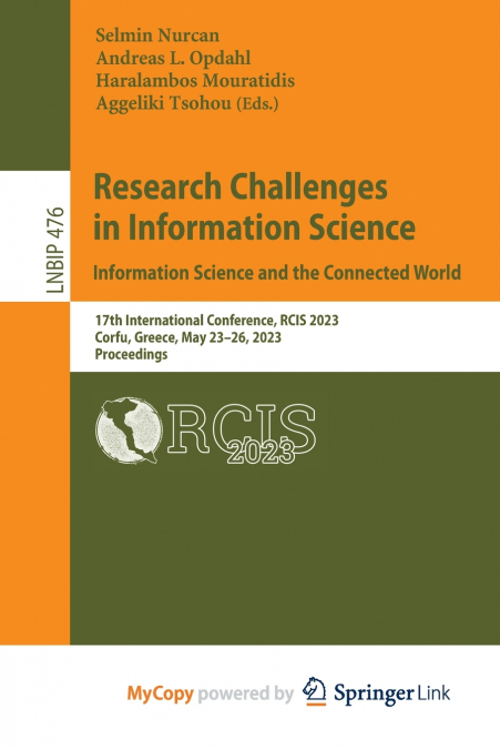 Research Challenges in Information Science