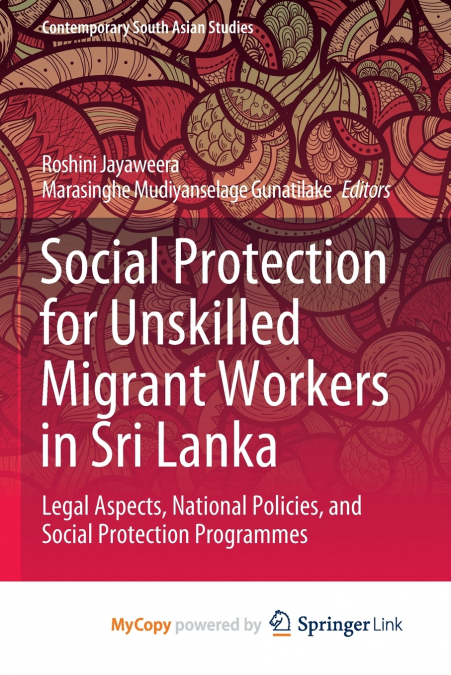 Social Protection for Unskilled Migrant Workers in Sri Lanka