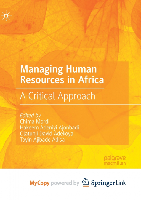 Managing Human Resources in Africa