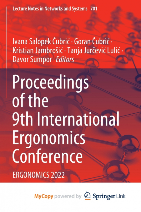 Proceedings of the 9th International Ergonomics Conference