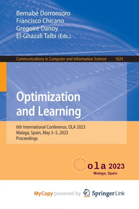 Optimization and Learning
