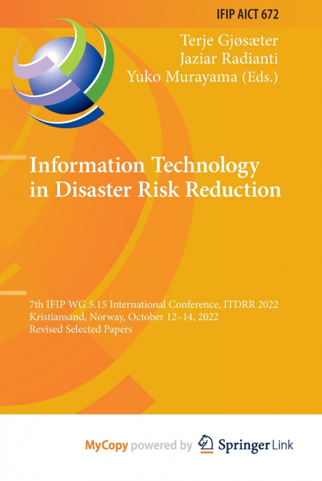 Information Technology in Disaster Risk Reduction
