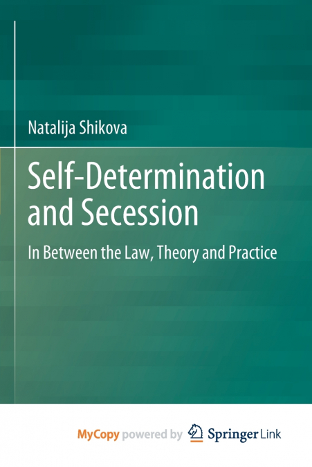 Self-Determination and Secession