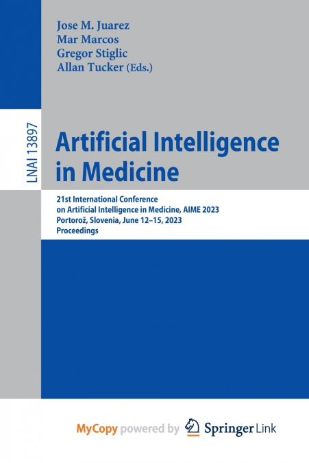 Artificial Intelligence in Medicine