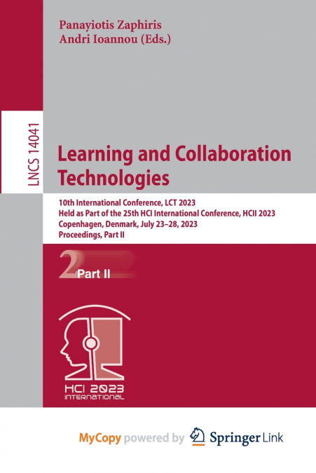 Learning and Collaboration Technologies