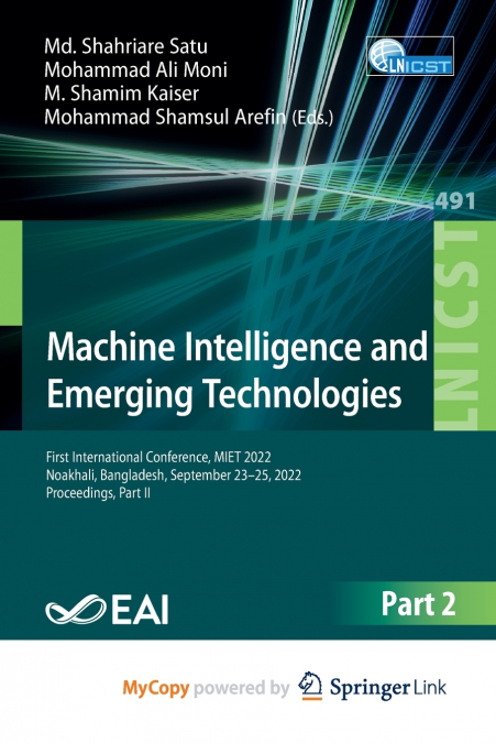 Machine Intelligence and Emerging Technologies