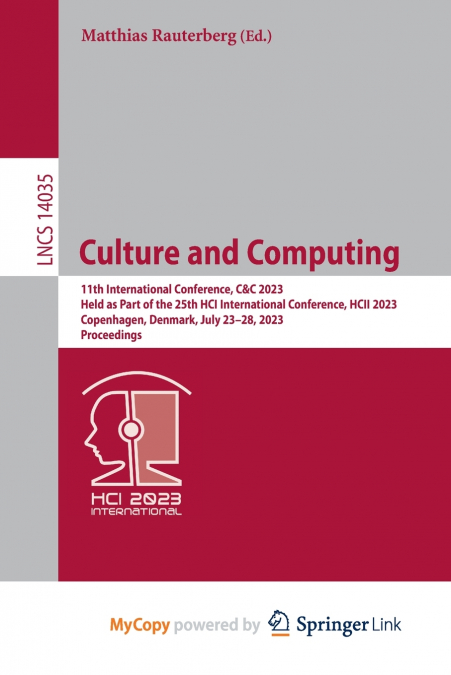Culture and Computing