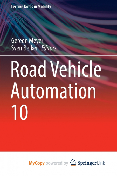 Road Vehicle Automation 10