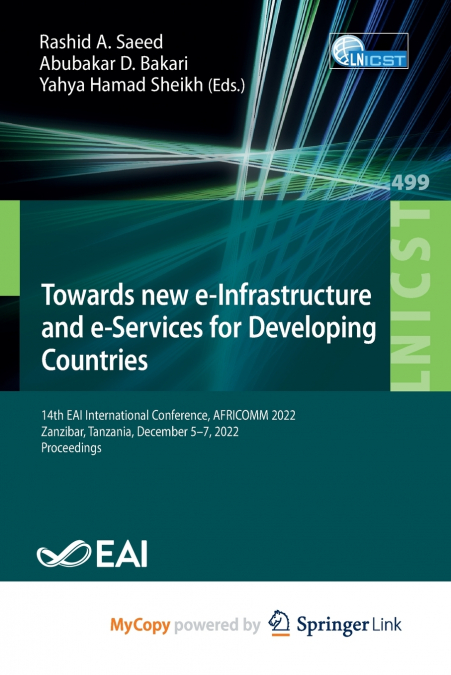 Towards new e-Infrastructure and e-Services for Developing Countries