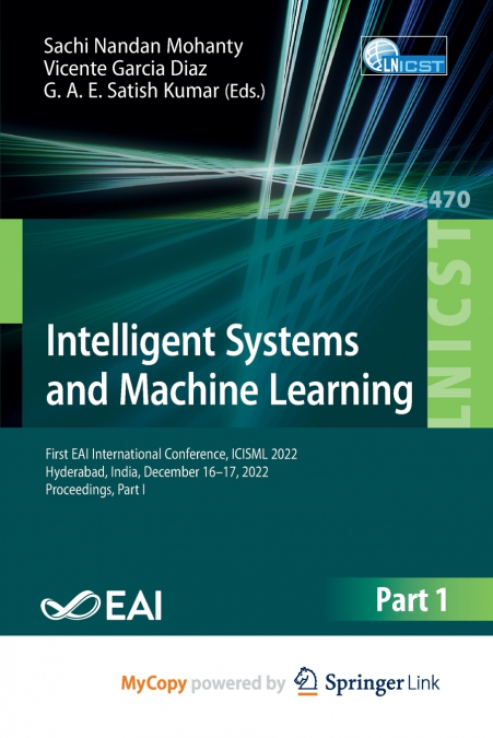 Intelligent Systems and Machine Learning
