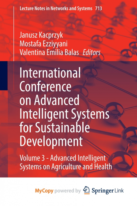 International Conference on Advanced Intelligent Systems for Sustainable Development