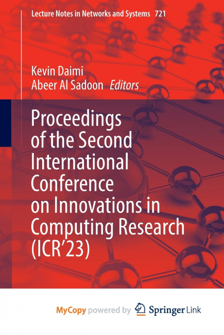Proceedings of the Second International Conference on Innovations in Computing Research (ICR’23)