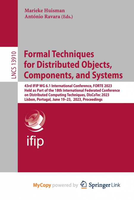 Formal Techniques for Distributed Objects, Components, and Systems