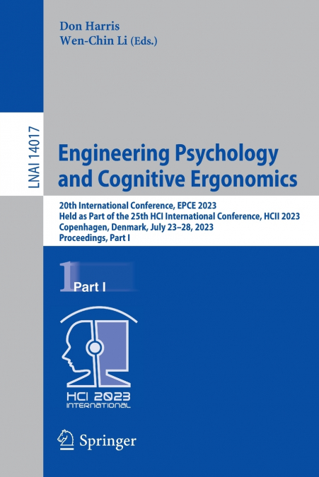 Engineering Psychology and Cognitive Ergonomics