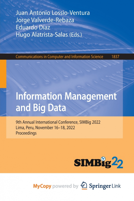 Information Management and Big Data
