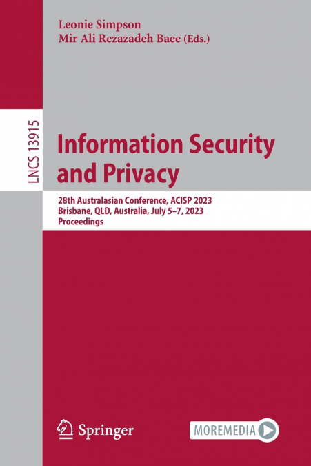 Information Security and Privacy